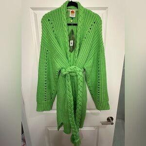 NWT FARM Rio Cable Knit Cardigan